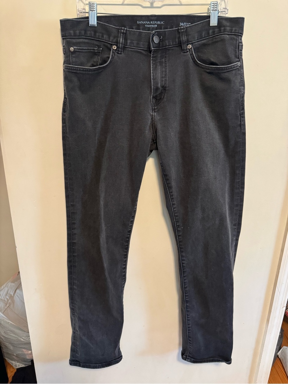 Banana Republic Men's Slim Straight Black Jeans